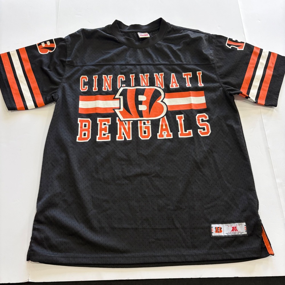 Cincinnati Bengals NFL Ultra Game Jersey Mens Small Black Mesh Football Shirt